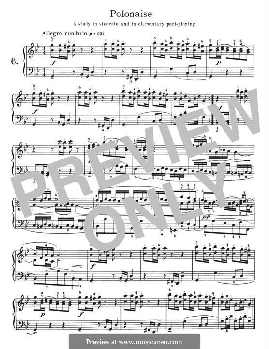 Nr.17 Polonäse in g-moll, BWV Anh.123: Für Klavier by Johann Sebastian Bach
