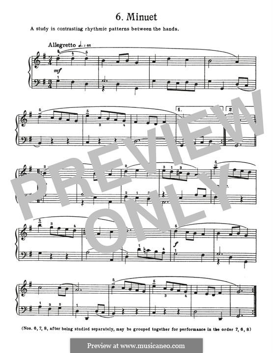 Suite for Harpsichord No.5 in G minor, BWV 822: Menuett by Johann Sebastian Bach