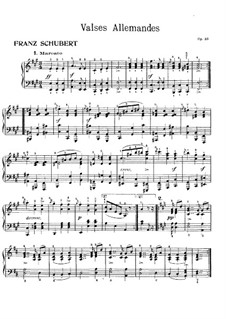 Sechzehn deutsche Tänze und zwei Ecossaises, D.783 Op.33: Sechzehn deutsche Tänze by Franz Schubert
