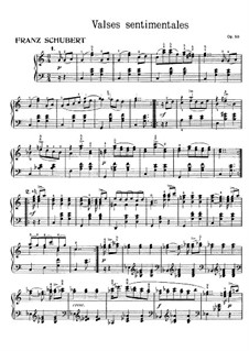 Vierunddreissig sentimentaler Walzer, D.779 Op.50: Walzer Nr.1-14 by Franz Schubert