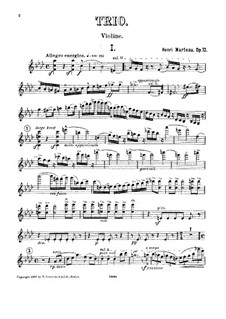 Streichtrio in f-Moll, Op.12: Streichtrio in f-Moll by Henri Marteau