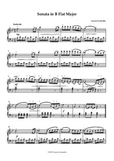 Sonata in B Flat Major: Sonate in B-Dur by Larisa Ivanenko