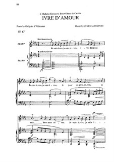 Ivre d'amour: In D Flat Major by Jules Massenet