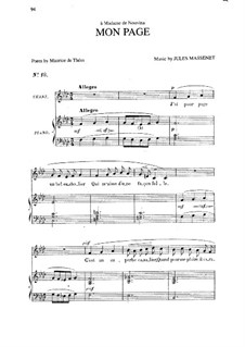 Mon page: In F Minor by Jules Massenet