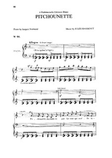 Pitchounette: In C-Dur by Jules Massenet