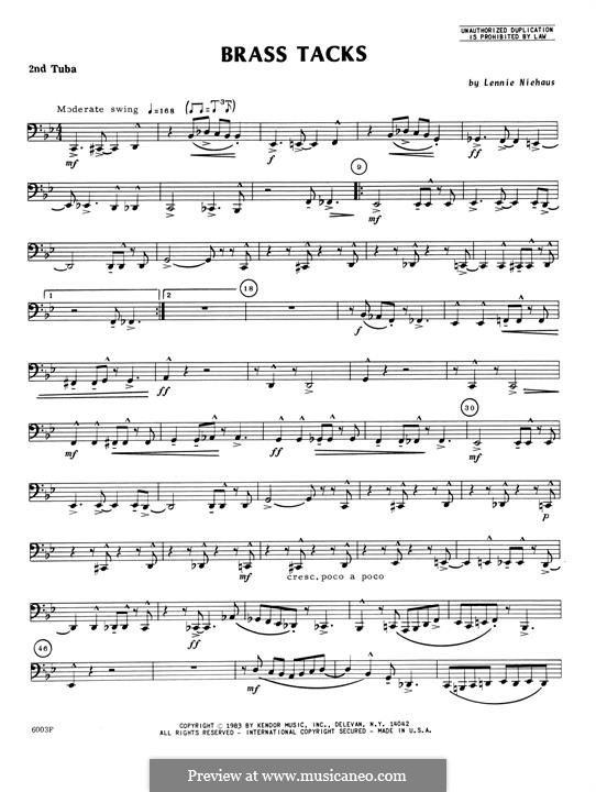 Brass Tacks von L. Niehaus Noten auf MusicaNeo