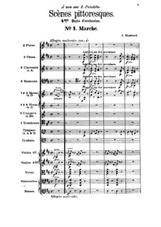 Scènes pittoresques. Suite No.4: Vollpartitur by Jules Massenet