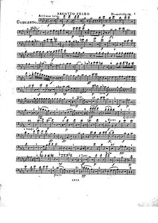 Konzert für Klavier und Orchester Nr.2 in Es-Dur, Op.25: Fagottstimme I by Franz Xaver Wolfgang Mozart