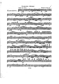 Konzert für Klavier und Orchester Nr.2 in Es-Dur, Op.25: Violinstimme I by Franz Xaver Wolfgang Mozart