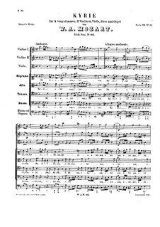 Kyrie in F-Dur: Kyrie in F-Dur by Wolfgang Amadeus Mozart