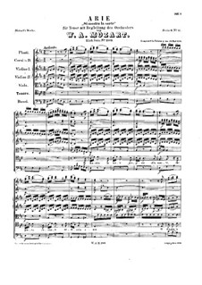 Si mostra la sorte, K.209: Vollpartitur by Wolfgang Amadeus Mozart
