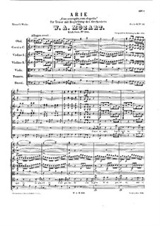 Con ossequio, con rispetto, K.210: Vollpartitur by Wolfgang Amadeus Mozart