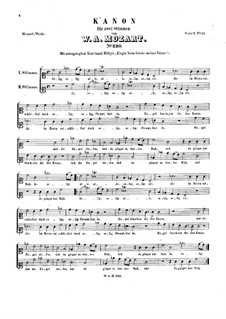 Selig, selig, K.230: Selig, selig by Wolfgang Amadeus Mozart