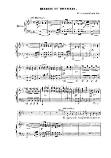 Hermann und Thusnelda, D.322: Klavierauszug mit Singstimmen by Franz Schubert