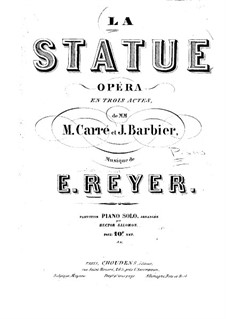 La statue: Bearbeitung für Klavier by Ernest Reyer