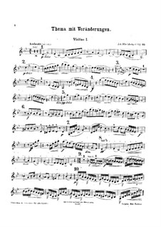 Thema mit Variationen für Streichquartett – Stimmen, Op.93: Thema mit Variationen für Streichquartett – Stimmen by Josef Gabriel Rheinberger