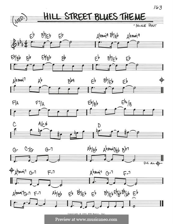 Hill Street Blues Theme: Melodische Linie by Mike Post