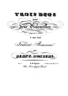 Drei Duos für zwei Cellos, Op.9: Cellostimme I by Bernhard Romberg