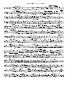 Drei Duos für zwei Cellos, Op.9: Cellostimme II by Bernhard Romberg