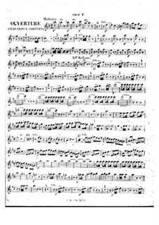 Eduardo e Cristina: Ouvertüre – Oboenstimmen by Gioacchino Rossini