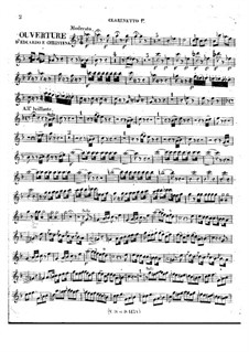 Eduardo e Cristina: Ouvertüre – Klarinettenstimmen by Gioacchino Rossini