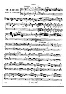 Eduardo e Cristina: Ouvertüre – Fagottenstimmen by Gioacchino Rossini