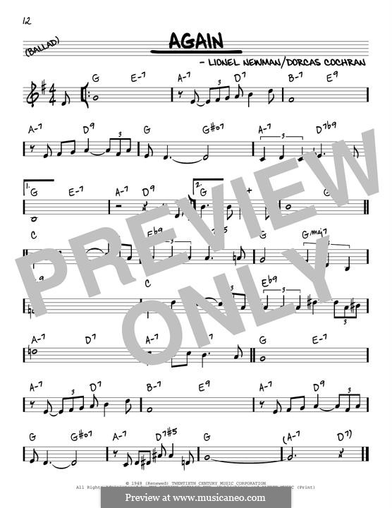 Again (Ida Lupino): Melodische Linie by Dorcas Cochran