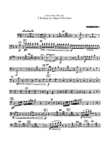 Die Italienerin in Algier: Ouvertüre – Fagottenstimmen by Gioacchino Rossini