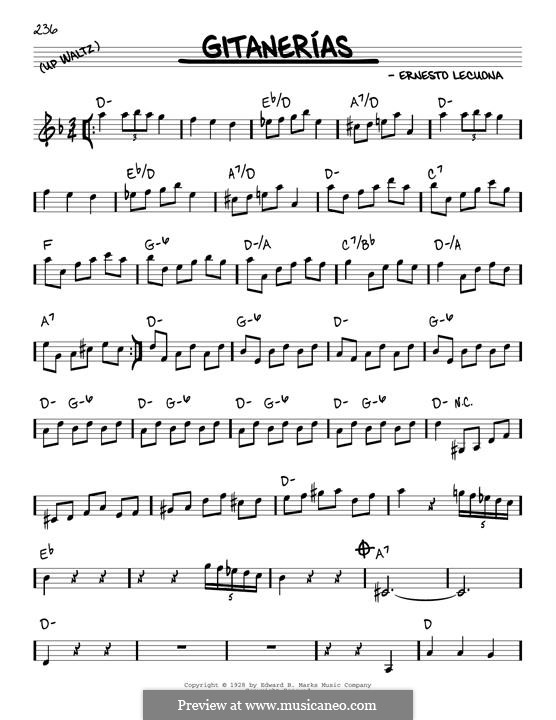 Gitanerias: Melodische Linie by Ernesto Lecuona