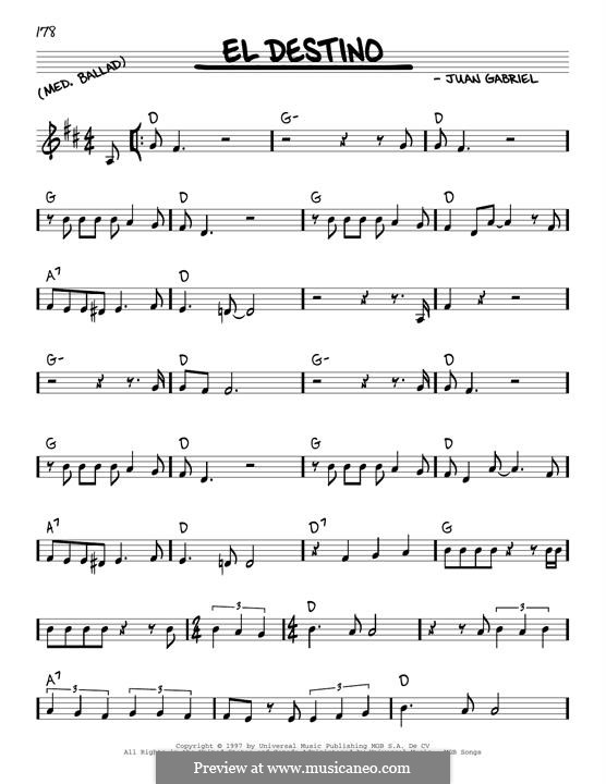 El Destino von J. Gabriel Noten auf MusicaNeo