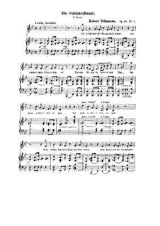 Nr.1 Die Soldatenbraunt: Für Stimme und Klavier by Robert Schumann