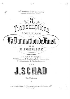 Trankription über 'Ballet des sylphes' aus 'Fausts Verdammnis' von Berlioz: Trankription über 'Ballet des sylphes' aus 'Fausts Verdammnis' von Berlioz by Joseph Schad