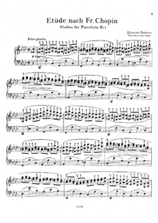 Fünf Studien zu den Themen aus Werken verschiedener Komponisten: Vollsammlung by Johannes Brahms