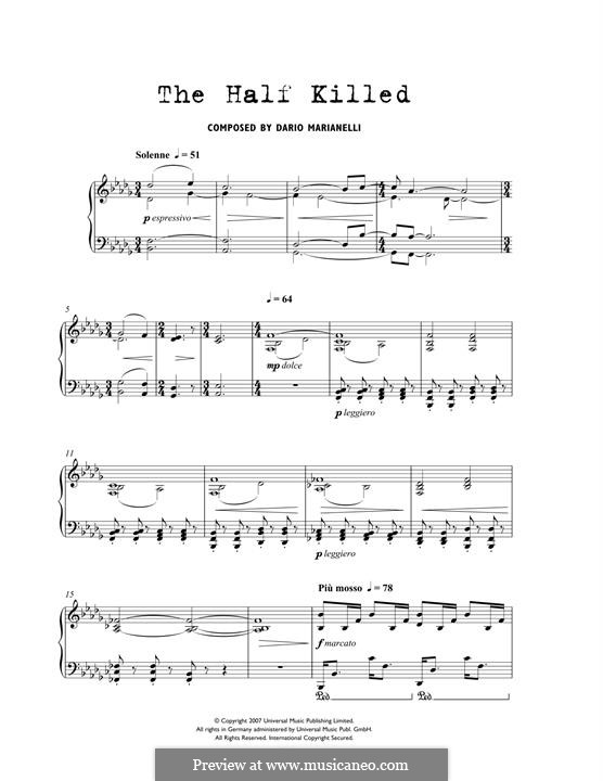 The Half Killed (from Atonement): The Half Killed (from Atonement) by Dario Marianelli