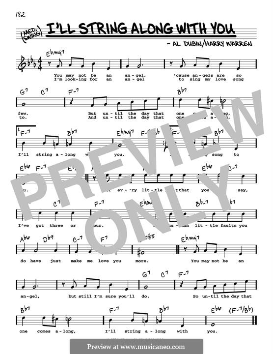 I'll String Along with You: High voice by Harry Warren