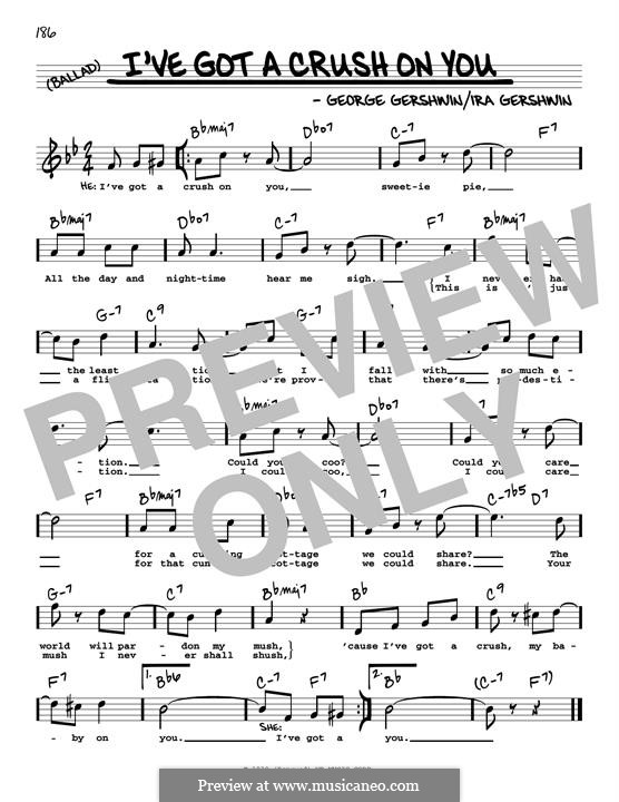 I've Got a Crush on You: High voice by George Gershwin