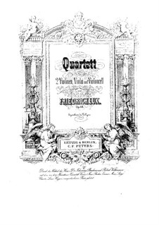 Streichquartett in d-Moll, Op.58: Stimmen by Friedrich Lux