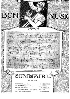 Drei Stücke für Klavier, Op.87: Nr.1 Complainte by Moritz Moszkowski