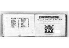 Madrigale für fünf Stimmen: Buch I. Bassstimme by Giovanni Maria Nanino