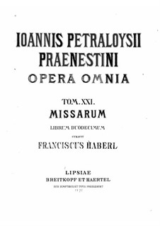 Messen: Buch XII by Giovanni da Palestrina