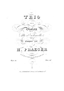 Streichtrio in Es-Dur, Op.14: Streichtrio in Es-Dur by Heinrich Alois Präger