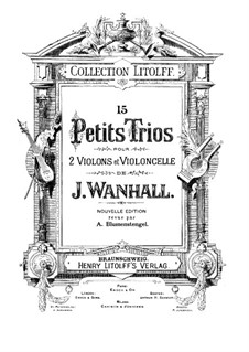 Fünfzehn kleine Trios für Streicher: Violinstimme I by Johann Vanhal