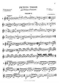 Fünfzehn kleine Trios für Streicher: Violinstimme II by Johann Vanhal