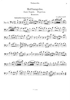 Hoffnungslos: Für Cello und Klavier – Cellostimme by Alexander Warlamow