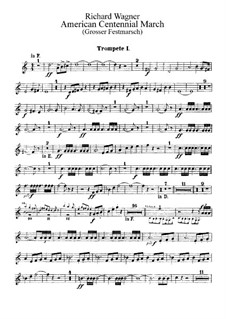 Grosser Festmarsch, WWV 110: Trompetenstimmen by Richard Wagner