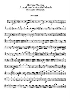 Grosser Festmarsch, WWV 110: Posaunen- und Kontrabasstubastimmen by Richard Wagner