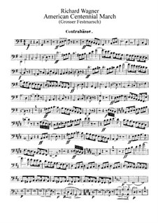 Grosser Festmarsch, WWV 110: Kontrabässenstimme by Richard Wagner