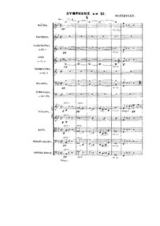 Symphony in B Flat Major: Symphony in B Flat Major by Ludwig van Beethoven