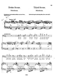 Das Rheingold, WWV 86a: Szene III, für Stimmen und Klavier by Richard Wagner