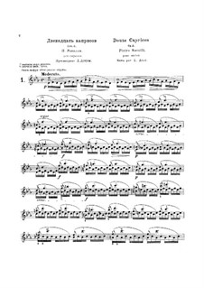 Zwölf Capricen für Violine, Op.3: Zwölf Capricen für Violine by Pietro Rovelli